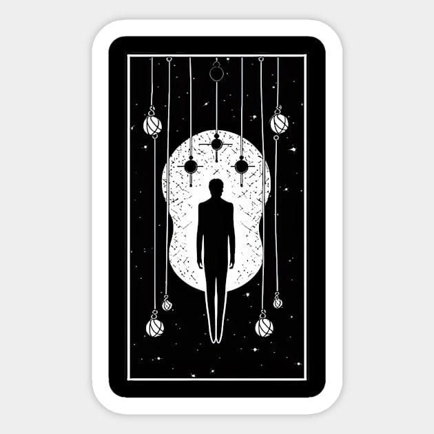 Tarot Card Reader Astrology Occult Mystical Sticker by magazin